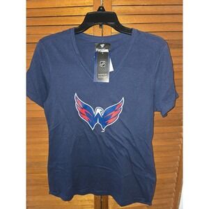 NHL‎ Womens Washington Capitals Team Navy V-Neck. Size M